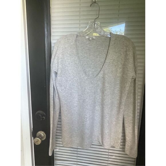 Madewell  Women’s Kimball Sweater Pullover Gray Fog Size M - Picture 10 of 12